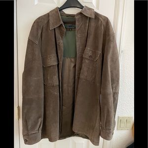 Brown men’s suede jacket